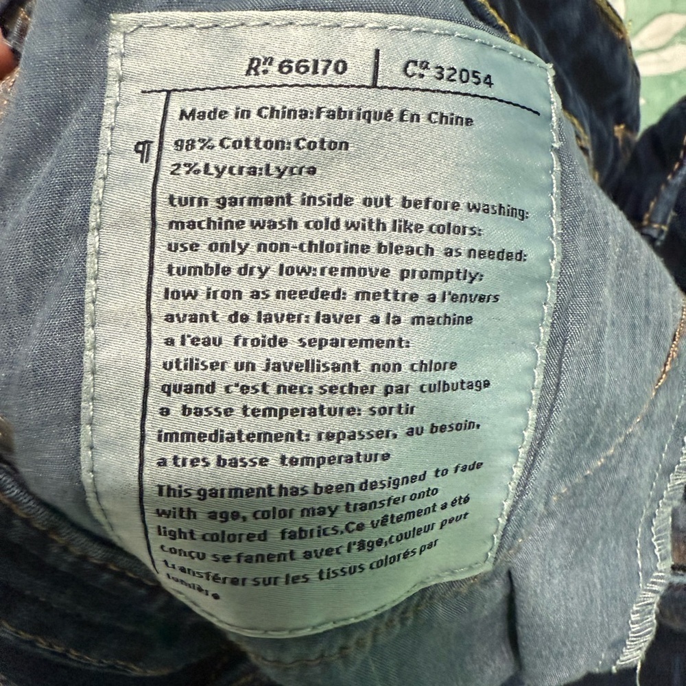 Pilcro and The Letterpress Low Rise Straight Leg Jeans Womens 26 Zipper Ankles - Picture 4 of 8